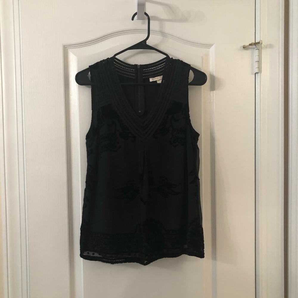 Meadow Rue black tank with detailing